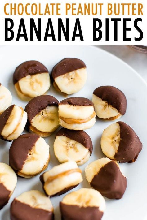 Produce • 3 Bananas, ripe Condiments • 1/3 cup Peanut butter, natural Baking & Spices • 1/2 cup Dark chocolate chips Oils & Vinegars • 2 tsp Coconut oil Chocolate Peanut Butter Banana Bites, Peanut Butter Banana Bites, Natural Baking, Peanut Butter Bites, Chocolate Covered Peanuts, 100 Calorie, Frozen Banana Bites, Banana Bites, Frozen Chocolate