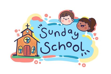 Free vector beautiful sunday school lett... | Free Vector #Freepik #freevector #sunday-school #back-school-illustration #back-school-education #back-school Bible Background Design, Free Sunday School Lessons For Kids, School Lettering, Free Bible Images, Free Sunday School Lessons, Bible Crafts Sunday School, School Border, Sunday School Decorations, School Book Covers