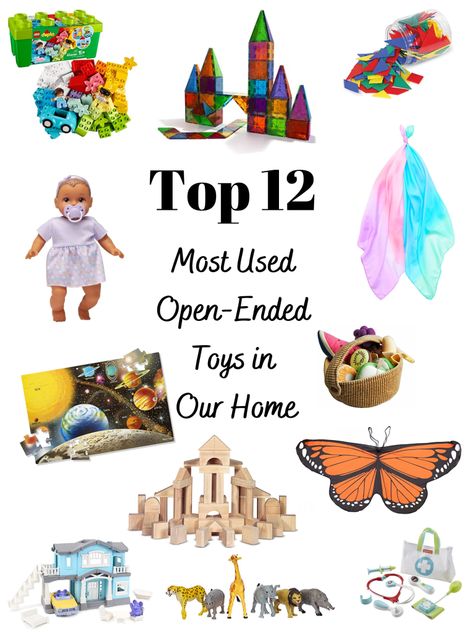 Open Ended Toys For Toddlers, Best Open Ended Toys, Montessori Toddler Activities, Games Ideas, Open Ended Toys, Open Ended Play, Lifestyle Blogs, Small Figurines, Mommy Blog