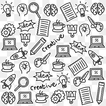 Doodles To Do When Bored, Hand Inspiration, Abstract Vector Design, Drawing Objects, Doodle Google, Fun Doodles, Brain Vector, Music Vector, Travel Doodles