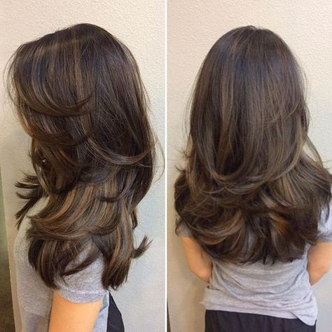 Long Layered Hair, Hair Styles For Double Chin Women, Haircuts For Long Hair With Layers, Vlasové Trendy, Hairstyles For Layered Hair, Long Layered Haircuts, Fesyen Rambut, Haircuts For Medium Hair, Haircuts Straight Hair