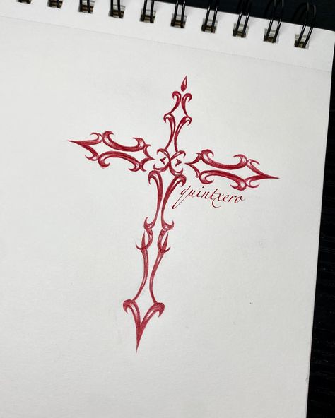 Cross Tattoo Flash ⚜️ tattoo scans available in bio 🖤 #explorepage #explorepage✨ #tattoo #tattoodesign #cross #crosstattoo Side Tattoo Placement For Women, Red Amor Tattoo, Egyptian Filler Tattoos, Red Arrow Tattoo, 06 Tattoo Number, Cross Gothic Tattoo, Tattoo On Women Arm, Star Sigil Tattoo, Small Icon Tattoos