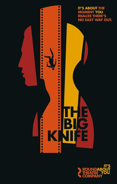 Theatre Illustration, Big Knife, Bo Lundberg, Broadway Posters, Play Poster, Cinema Design, Poster Inspiration, Event Poster Design, Theatre Design