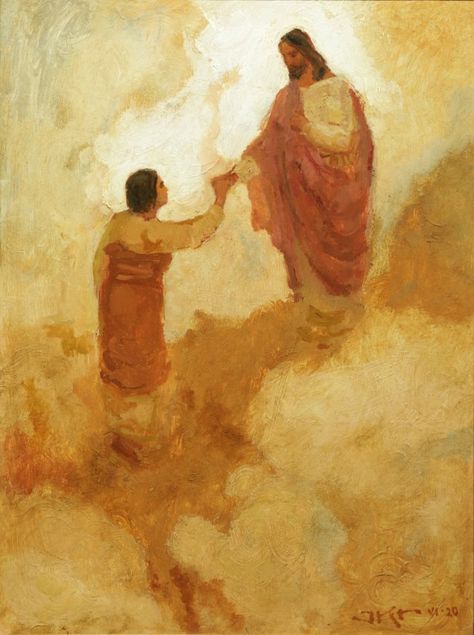 Good Shepherd from the collection of J. Kirk Richards | Artwork Archive Jesus Fanart, J Kirk Richards, Religious Artwork, Pictures Of Christ, 2020 Vision, Jesus Photo, Good Shepherd, Christian Artwork, Jesus Christ Art