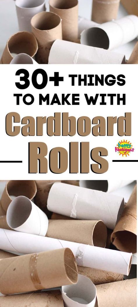 Tons of ideas here for art, crafts and activities using toilet paper rolls, paper towel rolls, poster tubes, wrapping paper tubes and more! #HappyHooligans #KidsCrafts #CraftsForKids #DaycareCrafts #KidsArt #ArtForKids #PreschoolCrafts #CraftsForTweens #CraftsForTeens #ToiletPaperRollCrafts #PaperTowelRollCrafts #ToiletRolls #CardboardRolls #CardboardTubes #RecycledCrafts Paper Towel Crafts, Recycle Crafts Diy, Diy Recycled Projects, Toilet Roll Craft, Cardboard Rolls, Paper Towel Tubes, Toilet Paper Crafts, Diy Papier, Toilet Paper Roll Crafts