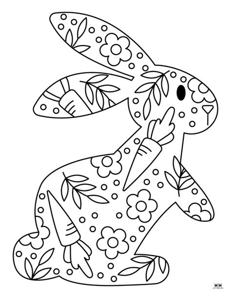 Whether for Easter or any other occasion, choose from 28 FREE bunny coloring pages for hours of coloring fun. All pages can be printed from home! Easter Pages For Kids, Easter Colour In Free Printable, Free Easter Printables Coloring Pages, Spring Printable Coloring Pages, Easter Art Drawing, Easter Colouring Printables Free, Easter Color Pages Printable Free, Easter Pages Printable, Free Easter Activity Printables