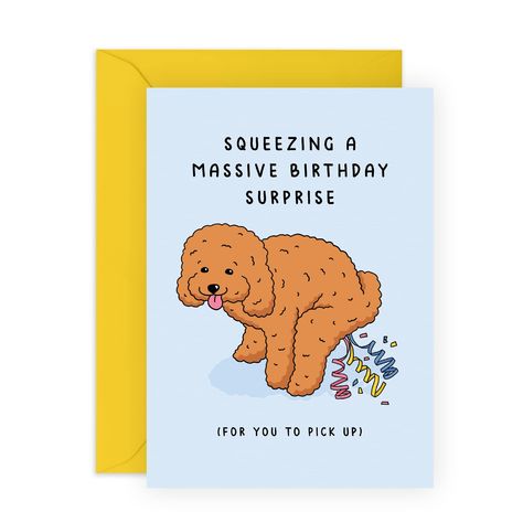 PRICES MAY VARY. 🎂FUNNY BIRTHDAY CARD – This hilarious card will put a smile on their face! Perfect for anyone who loves witty banter or has a sarcastic side - your Mom, Dad, Husband, Wife, Friend, Sister, Brother, Son or Daughter 🎉 💯 GOOD QUALITY - made and printed in the UK on thick 300gsm card 🇬🇧Hilarious design. Comes with a high quality envelope and all made with sustainable materials to minimize environmental impact.🌳🌳 ✉️ BLANK INSIDE - for your own message, we include a funny tip s Birthday Card From Dog, Funny Husband Birthday Cards, Dog Birthday Cards, 23 Birthday, Cards For Men, Happy Birthday Cards Handmade, Birthday Cards For Brother, Dog Birthday Card, Sister Birthday Card