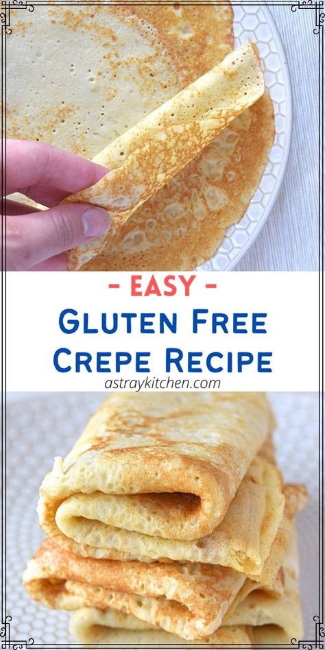 Essen, Gluten Free Crepe, Crapes Recipe, Gluten Free Crepes Recipe, Gluten Free Crepes, Easy Crepe Recipe, Crepe Recipe, Gf Breakfast, Ladies Lunch