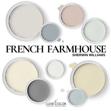 Color Themes For House, Rustic Home Paint Colors Interiors, Paint Pallets For Home Color Schemes, Warm Paint Colors For Living Room, Home Colour Idea Paint Colors, Great Room Paint Colors, French Country Paint Colors, French Country Color Palette, Country Paint Colors