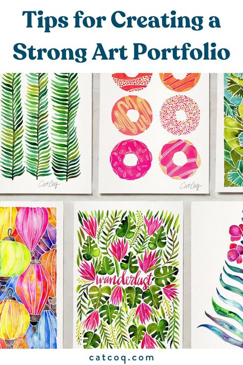 Art Portfolio Ideas, Surface Design Portfolio, Print Portfolio Design, Design Tricks, Watercolor Blog, Portfolio Ideas, Print Design Pattern, Printmaking Art, Art Licensing