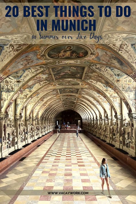 66 METER LONG Antiquarium hall with vaulted roof full of paintings at Munich palace Munich Places To Visit, What To See In Munich, Munich In October, Day Trips From Munich Germany, What To Do In Munich Germany, Munich Things To Do, What To Do In Munich, Munich Bucket List, Munich Germany Photography