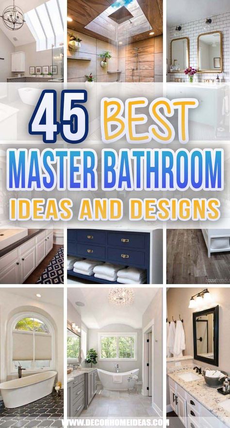 Stylish Bathroom Ideas Modern, Master Bathrooms 2022 Trends Modern, Bathroom Layouts Master, Master Bathrooms Designs, Classic Master Bath Remodel, New Bathroom Designs 2023, Remodeled Bathrooms Ideas, Houzz Bathroom Ideas, Bathroom Master Baths 2023