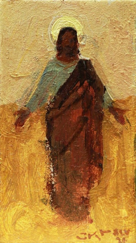 Christ Redeemer from the collection of J. Kirk Richards | Artwork Archive Jesus Old Painting, Christian Oil Paintings, Ancient Christian Art, J Kirk Richards Art, Abstract Jesus Painting, Jesus Painting Abstract, Catholic Art Paintings, Painting Of God, Abstract Christian Art