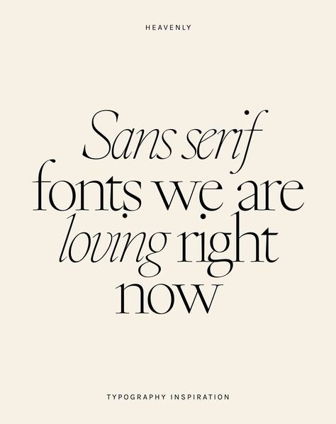 They say classics never go out of style, and when it comes to fonts, the sans serifs steal the show. 🤍 Just take a peek at the world of luxury branding, and you'll see why - they are clean, chic, timeless. Excited to share my latest font obsessions! Which speaks to your soul? Are you on #TeamSerif or #TeamSansSerif? Personally, I'm all about embracing the best of both worlds. 🙃 ——— #Typography #SlowFashion #SustainableFashion #Handmade #Fashion #EthicalFashion #EcoFashion #Sustainable #Se... Luxury Adobe Fonts, Trendy Typography Design, Classic Fonts Typography, Luxury Brand Fonts, Typography Luxury, Chic Fonts, Sans Serif Logo, Best Sans Serif Fonts, Fonts Serif