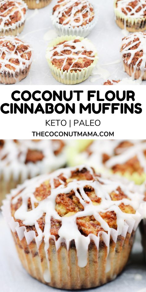 Coconut Flower Muffins, Coconut Flour Keto Muffins, Keto Coconut Flour Cupcakes, Coconut Flour Low Carb Desserts, Muffins Made With Coconut Flour, Essen, Coconut Flour Recipes Muffins, Gluten Free Desserts Coconut Flour, Paleo Cinnamon Muffins