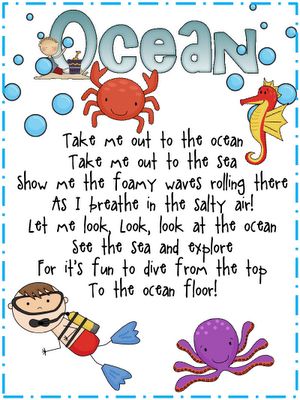 Welcome to Room 36!: Ocean Song - great for Poetry Journals! Ocean Theme Preschool, Oceans Song, Ocean Theme Classroom, Classroom Songs, Ocean Unit, Ocean Activities, Summer Preschool, Preschool Music, Preschool Songs