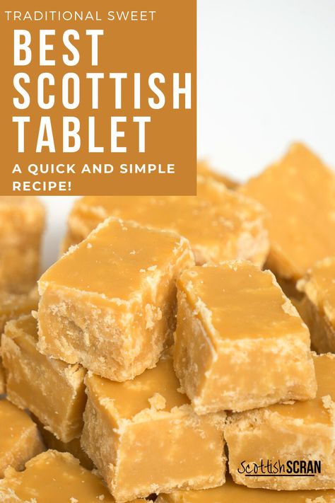 How to Make Traditional Scottish Tablet -  | Tablet | Scottish Tablet | Easy Tablet Recipe | Scottish Recipes | Scottish Desserts | Easy Scottish Recipes | Homemade Scottish Recipes | Scottish Sweets | #Scottishtablet | #scottishrecipes | #Tablet Scottish Recipes, Fudge Recipes, Russian Fudge, Scottish Tablet Recipes, Scottish Desserts, Scottish Tablet, Tablet Recipe, British Food, Family Recipe