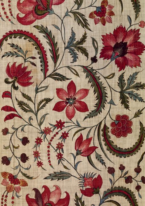 V&A indian textile print Motifs Textiles, Art Chinois, Textil Design, Indian Patterns, 패턴 배경화면, Indian Prints, Textile Pattern Design, Design Textile, Art Japonais