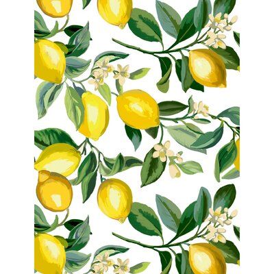 Lemon Painting, Lemon Patterns, Drops Patterns, Lemon Decor, Peel Stick Wallpaper, Simple Wallpapers, Burke Decor, Mellow Yellow, Lemon Zest