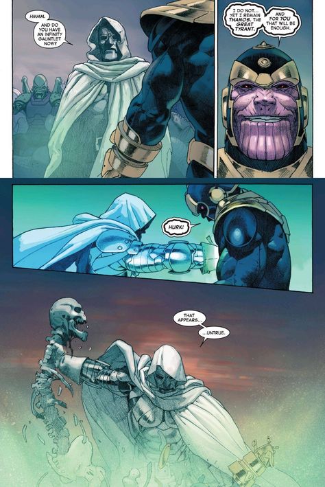 Dr. Doom killing Thanos Doctor Doom Art, Doctor Doom Marvel, Dr Doom, Doctor Doom, Marvel Facts, Marvel Villains, Marvel Comic Character, Marvel Comic Universe, Marvel Comics Art