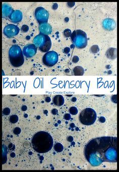 Oil and Water Sensory Bag - another one of Chloe's favorites Sensory Bag, Sensory Bags, Sensory Crafts, Toddler Sensory, Sensory Bottles, Kids Sensory, Toddler Play, Childrens Activities, Baby Sensory