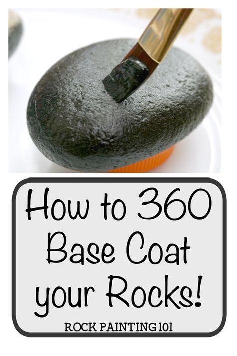 Give your rocks an all around base coat with these rock painting for beginner tips. #coatrocks #basecoat #howtopaintrocks #rockpaintingtips #paintingtips #360basecoat #rockpainting101 Stone Drawing, Painting 101, Rock Painting Tutorial, Rock And Pebbles, Painted Rocks Craft, Painted Rocks Diy, Rock Painting Ideas Easy, Rock Painting Patterns, Rock Painting Designs