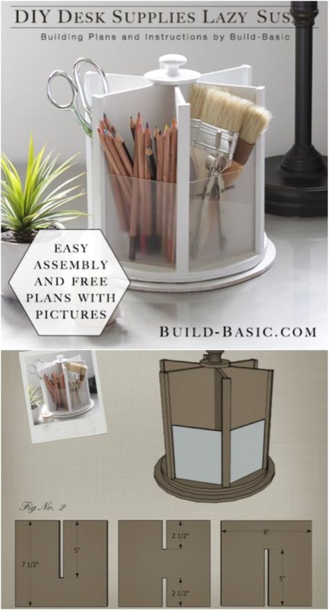 21 Awesome DIY Desk Organizers That Make The Most Of Your Office Space #diy #organizers #homeoffice #desk #organizing #chic #projects Diy Desk Organization, Diy Karton, Carton Diy, Pola Kotak, Desk Organization Diy, Seni Dan Kraf, Kraf Diy, Diy Office, Diy Bricolage