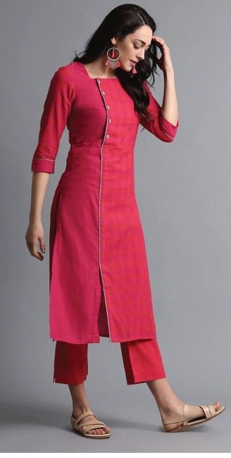 b069d1d1fa11e2b2a56cdaf7525e4564-516x1024 Kurti Neck Designs– 23 Latest Neck Styles for Kurtis In 2020 डिजाइनर कपड़े, Design Kurta, Chudidar Designs, Salwar Neck Designs, Stylish Kurtis Design, Kurti Sleeves Design, Indian Kurti Designs, New Kurti Designs, Kurta Patterns