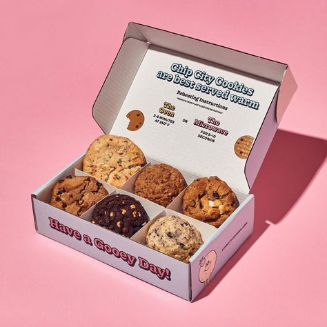 13 Best Online Cookie Delivery Services In 2024 - Forbes Vetted Bakery Branding Design, Gerobak Dorong, Brownie Packaging, Bakery Packaging Design, Cookies Branding, Cookie Delivery, Cookie Maker, Cookie Boxes, Luxury Packaging Design