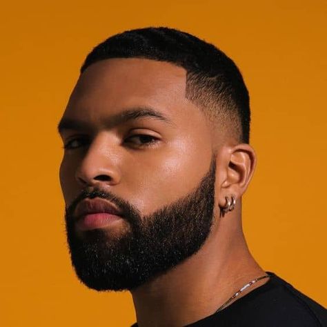 Beard Styles Haircuts, Beard Styles Bald, Black Men Beard Styles, Bald With Beard, Black Men Beards, Best Beard Styles, Beard Game, Beard Fade, Black Men Haircuts