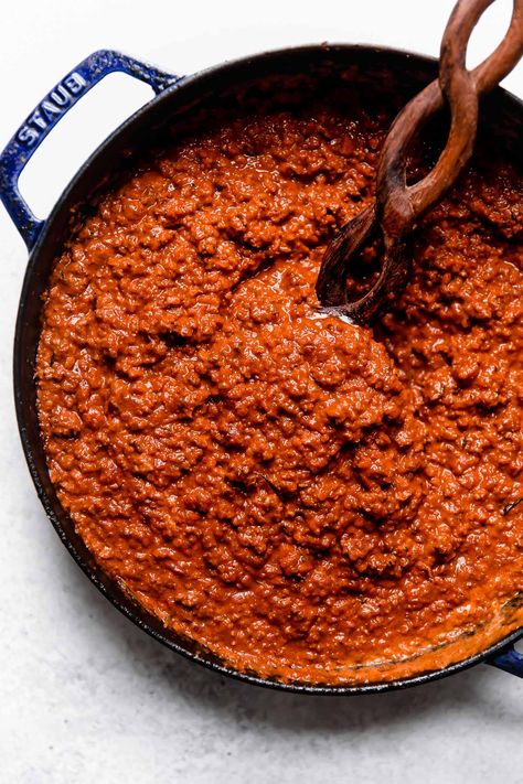 Best-Ever Bolognese, perfect for making pasta bolognese! Luscious, rich & hearty, this bolognese is an Italian meat sauce made of ground beef & pork, pancetta, red wine & tomatoes. Simmers for hours on the stovetop, then tossed into a pile of pasta for the perfect pasta bolognese. Tweaked & perfected over 10+ yrs, it's the absolute best bolognese sauce recipe! Stovetop, Slow Cooker & Instant Pot instructions provided. #bolognese #bolognesesauce #authenticbolognese #pastarecipes #italianrecipes Beef Bolognese Recipe, Pasta Bolognese Recipe, Best Bolognese Sauce, Italian Meat Sauce, Slow Cooker Instant Pot, Bolognese Sauce Recipe, Beef Meatloaf, Pasta Bolognese, Bolognese Recipe