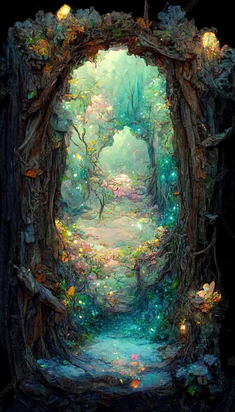 Magic Portal, Portal Art, Parallel World, Fairy Tale Forest, Fairy Wallpaper, Fantasy Magic, Mystical Forest, Fantasy Forest, Fantasy Images