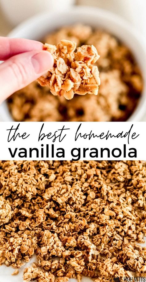 Vanilla Granola Recipe, Buttermilk Baking, Fresh Cheese Recipe, Vanilla Granola, Gluten Free Bagels, Granola Recipe Homemade, Recovery Food, Dairy Desserts, Gluten Free Granola