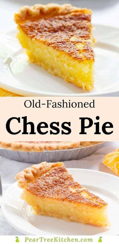 Old Fashioned Chess Pie, Southern Thanksgiving Recipes Desserts, Best Southern Pie Ever, Best Chess Pie Recipe, Easy Chess Pie Recipe, Southern Pies Recipes, Simple Pies Recipe, Chess Pie Recipe Southern, Old Fashion Pies