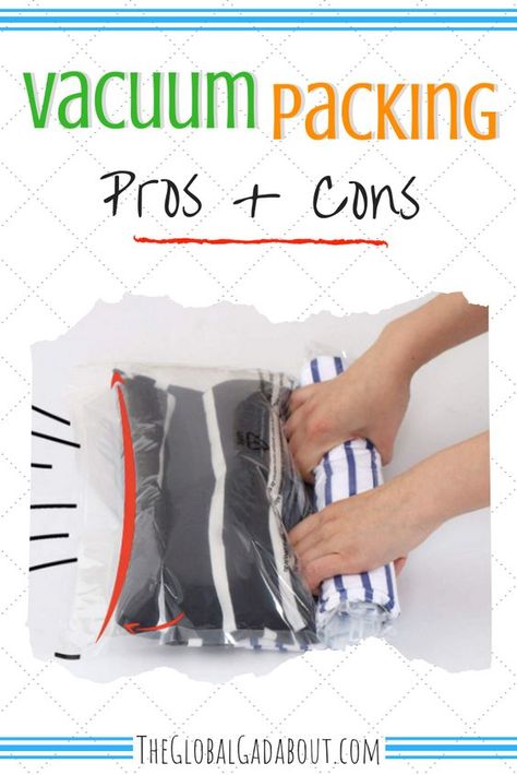 Packing Cubes Vs Vacuum Bags, Travel Vacuum Bags, Vacuum Storage Bags Tips, Vacuum Packaging Clothes, Vacuum Sealing Clothes, Vacuum Seal Bags For Travel, Vacuum Bags Storage Ideas, Diy Vacuum Seal Bags Clothes, Vacuum Bags For Travel