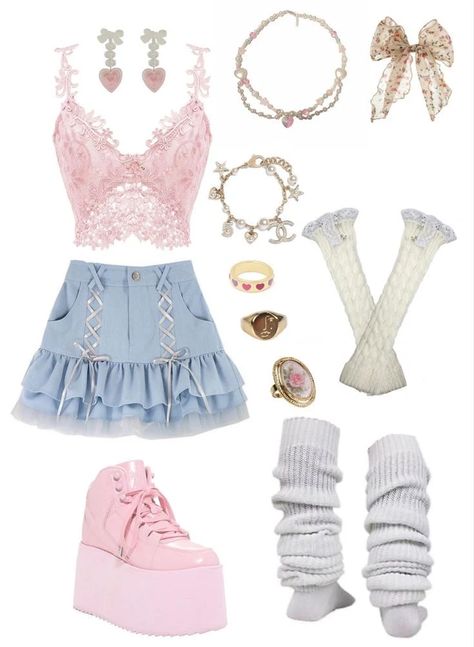 Mode Gyaru, Mode Kawaii, Charmmy Kitty, Gyaru Fashion, Yeah Yeah, Mia 3, Mode Kpop, Kawaii Fashion Outfits, 2000s Fashion Outfits