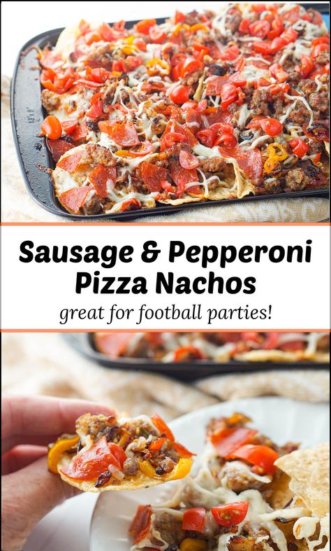 sheet pan with Italian flavored nachos and text Pizza Nachos Recipe, Nachos Fries, Italian Nachos, Football Party Appetizers, Gameday Recipes, Pizza Nachos, Grilled Steaks, Nacho Dip, Football Parties