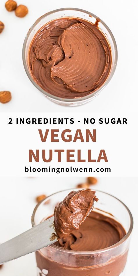 Nutella Recipes, Resep Vegan, Nutella Recipe, Patisserie Vegan, Vegan Nutella, Makanan Diet, Vegetarian Vegan Recipes, Vegan Dessert Recipes, Vegan Sweets