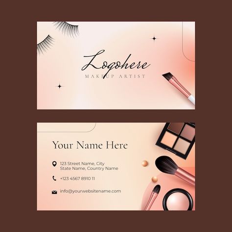 Make Up Artist Visiting Cards Design, Visiting Cards For Makeup Artist, Makeup Artist Cards Business, Visiting Cards Design For Makeup Artist, Business Card For Makeup Artist, Visiting Card For Makeup Artist, Makeup Visiting Cards Design, Make Up Business Cards, Visiting Card Ideas Business