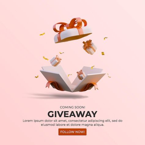 Winner Poster Design Ideas, Give Away Post Instagram, Winners Poster Design, Giveaway Graphic, Contest Poster, Social Media Campaign Design, Gifts Banner, Social Media Contests, Digital Advertising Design