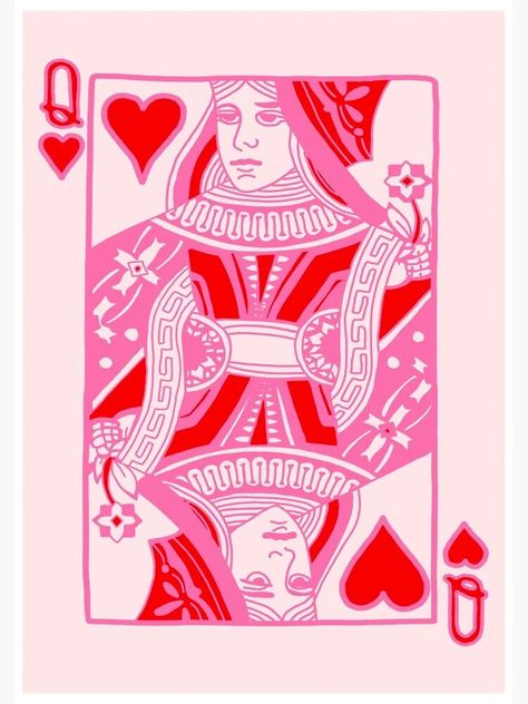 Kunst Collages, Queen Of Hearts Card, Visuell Identitet, Grafika Vintage, Affiches D'art Déco, Bedroom Wall Collage, Plakat Design, Heart Wall Art, Pink Posters