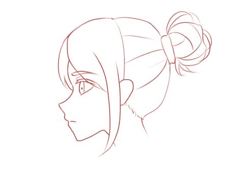 How to Draw the Head and Face – Anime-style Guideline Side View Drawing Tutorial – Mary Li Art Face Side View Drawing, Anime Side View, Side Face Drawing, Side View Of Face, Ponytail Drawing, Side View Drawing, Anime Face Drawing, Unicornios Wallpaper, Profile Drawing