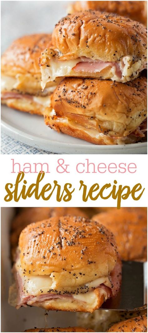 Essen, Copycat Hardees Hot Ham And Cheese Recipe, Sides For Ham And Cheese Sliders, Hot Ham And Cheese Sandwiches Baked, Hot Ham And Cheese Sliders, Hot Ham And Cheese, Leftover Easter Ham, Ham And Swiss Sliders, Ham Cheese Sliders