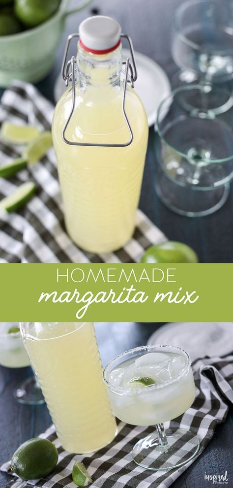 Margaritas, Margarita Mix Recipe, Flavored Tequila, Homemade Margarita Mix, Cocktails Vodka, Homemade Margaritas, Tequila Cocktail, How To Make Margaritas, Margarita Mix