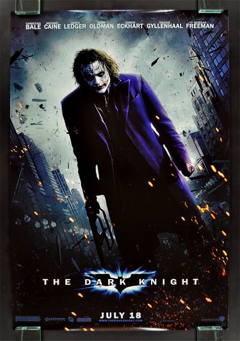 The Dark Knight, movie poster Heath Ledger, Batman Vs Joker, Joker Poster, Batman Poster, Batman Begins, Batman The Dark Knight, Christopher Nolan, Batman Movie, The Dark Knight