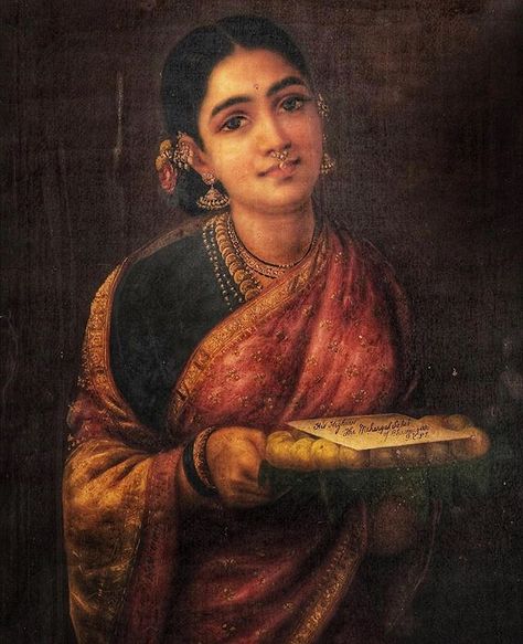 Sandeep  Rohin on Instagram: “SOLAH SHRINGAR Ancient Vedic texts mention Solah Shringar with which they proclaim a woman must adorn herself. Solah Shringar or sixteen…” Solah Shringar, Ravivarma Paintings, Exclusive Saree Blouse Designs, Antic Jewellery, Ravi Varma, Indian Women Painting, Indian Art Gallery, Indian Painting, Hinduism Art