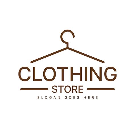 Clothing Store Logo Design, Clothing Store Logo, Store Logo Design, Store Logo, Logo Design Inspiration, Premium Vector, Clothing Store, Vector Illustration, Design Inspiration