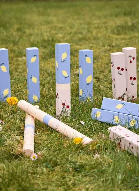 Make your own Kubb game | DIY-projects | Søstrene Grene Diy Kubb Game, Kubb Game Diy, Kubb Game, Game Diy, Yard Games, Diy Games, Kids Diy, Crazy Girls, Diy Inspiration