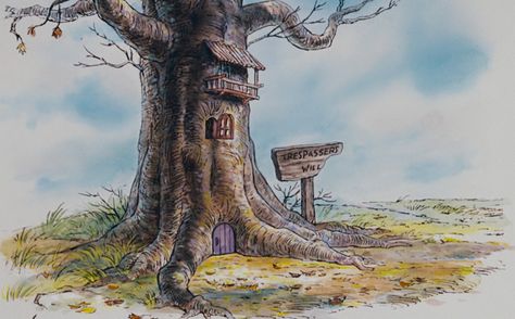 Piglet's House - Disney Wiki - Wikia Pooh Characters, Mickeys Christmas Carol, Beech Tree, Grand Homes, Pooh Bear, Disney Winnie The Pooh, Animated Movies, A Tree, Tree House