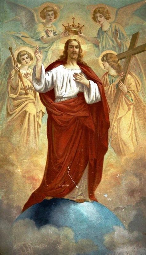 Lode A Dio, Superman Artwork, Vintage Holy Cards, Cristo Rey, Catholic Pictures, Christian Warrior, Virgin Mary Statue, Mary Statue, Jesus And Mary Pictures